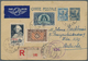 Tunesien: 1895/1975 (ca.), Small Lot With About 40 Covers And Postal Stationeries With Several Moder - Briefe U. Dokumente