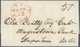 Vereinigte Staaten Von Amerika: 1814-50, 41 Prefilatelic Folded Envelopes Showing Many Different Sma - Briefe U. Dokumente