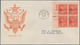 Delcampe - Vereinigte Staaten Von Amerika: 1941/1942: 116 Good FDC, Many Plate Blocks, All FDC Are With Borders - Briefe U. Dokumente