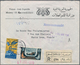 Delcampe - Naher Osten: 1920/1990 (ca.), Lot Of Some Loose Stamps And Mainly Covers, Comprising Yemen, Oman, Qa - Other & Unclassified