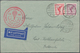 Ballonpost: 1900/1965 (ca.), Lot Of Approx. 131 Covers And Cards, Incl. Picture Postcards, Attractiv - Fesselballons