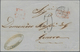 Schiffspost Alle Welt: 1847/1939, Lot Of Four Entires And Several Stamps On Piece, Comprising Three - Other & Unclassified