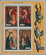 Thematik: Malerei, Maler / Painting, Painters: 1979, NIUE: Christmas Complete Set Of Five Miniature - Otros & Sin Clasificación