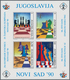 Thematik: Spiele-Schach / Games-chess: 1990, Yugoslavia. CHESS OLYMPIAD, Novi Sad. Lot With 100 Bloc - Schach