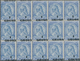 Albanien: 1914, Skanderbeg 25q. Blue/ultramarine Surch. ‚1 / GROSH‘ In A Lot With Approx. 800 Stamps - Albanien