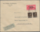 Albanien: 1914/1930 (ca.), Small Lot With Five Unused Stat. Postcards, One Airmail Cover And Some Op - Albanien