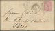 Großbritannien: 1851/1859, Group Of Four Covers To Foreign Destinations, Incl. Embossed Issue 6d. Sq - Sonstige & Ohne Zuordnung