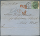 Großbritannien: 1863/1866, Assortment Of 28 Fronts/large Fragments Addressed To New York, Franked Wi - Andere & Zonder Classificatie