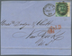 Großbritannien: 1863/1866, Assortment Of 28 Fronts/large Fragments Addressed To New York, Franked Wi - Sonstige & Ohne Zuordnung