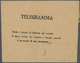 Delcampe - Italien: 1862/1980 (ca.), Telegrafie, Sammlung Mit Rund 40 Belegen, Ab Formular Für Die Aufgabe Eine - Sammlungen