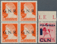 Italien: 1944/1945, Chiefly Mint Lot Of Repubblica Sociale And G.N.R. Overprints, Also Piacenza Loca - Sammlungen