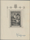 Kroatien: 1943, Stamp Exhibition Zagreb, Souvenir Sheet With Signature Of Designer "Seizinger", Lot - Kroatien