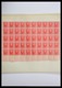 Delcampe - Luxemburg: 1891-1893: Lot MNH Sheets And Sheetparts Of Luxembourg 1891-1893, 10 Cents Till 1 Frank, - Other & Unclassified