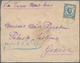 Montenegro: 1884/1893, Lot Of Six Entires: Five Covers Bearing Single Franking 10nkr. Blue To Geneve - Montenegro