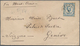 Montenegro: 1884/1893, Lot Of Six Entires: Five Covers Bearing Single Franking 10nkr. Blue To Geneve - Montenegro