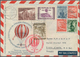 Österreich - Flugpost: 1938, Acht Bessere Briefe Mit U.a. Satzfrankaturen Der Luftpost-Ausgaben 1928 - Other & Unclassified