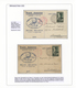 Delcampe - Polen: 1926/1939, BALLOON MAIL, Specialised Collection Of 56 Balloon Covers/cards, Neatly Arranged O - Cartas & Documentos