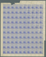 Türkei: 1955, 20 K. Atatürk, Orignalbogen Zu 100 Werten, Bedingt Durch Diagonalen Bogenumschlag Ca. - Used Stamps