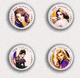 35 X Ann Margret Film Fan ART BADGE BUTTON PIN SET 4 (1inch/25mm Diameter) - Films