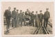 REAL PHOTO -  TRAIN  Men Railway Workers STEAM LOCOMOTIVE - Jugoslovenska Zeleznica,  Old Photo - Treni