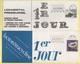 Lot De 2 Cartes 1er Jour Publicitaires Offertes Par Les Laboratoires Servier - Voir Scan - Lettres & Documents