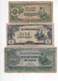 B11 - BIRMANIE Lot De 3 Billets Occupation Japonaise - Myanmar