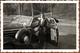 Photo Originale Jeune Femme D'Affaire Montant Dans Sa Mercedes Benz Type 320 Cabriolet B (W142) (1937 - 1942) - Automobiles