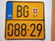 LICENSE PLATE Motor Motorcycle Moped Scooter Serbia Yugoslavia BELGRADE NUMMERNSCHILD SERBIEN PLAQUE D'IMMATRICULATION - Nummerplaten