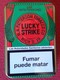 SPAIN ESPAGNE ANTIGUA LATA METÁLICA DE CIGARRILLOS TABACO TOBACCO CIGARETTES CIGARETTES AÑO 2009 APROX. LUCKY STRIKE VER - Boites à Tabac Vides