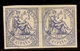 ESPAÑA Edifil 145s* Mh SIN DENTAR/PAREJA Horizontal 10 Céntimos Azul 1874  NL338 - Neufs