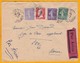 1927 - Enveloppe Par Avion Précurseur De Neufchateau, Vosges Vers Fez, Maroc - Ligne Mermoz - Affrt 1 F 50 - Cad Arrivée - 1960-.... Lettres & Documents