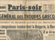 PARIS-SOIR, N° 290, Mardi 8 Avril 1941, Armée Allemande, Troupes Grecques, Bulgarie, Roumanie, Hongrie, Montparnasse.... - Other & Unclassified