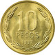 Monnaie, Chile, 10 Pesos, 1997, Santiago, SUP, Aluminum-Bronze, KM:228.2 - Chile