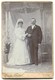 Marriage, Vintage Cabinet Photo On Cardboard, Atelier Georg Knittel  Essegg, Osijek Croatia, D 160 X 105 Mm - Foto Dedicate