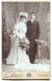 Marriage Couple, Vintage Cabinet Photo On Cardboard, Atelier F. Svirčević  Essegg, Osijek Croatia, D 160 X 105 Mm - Foto Dedicate