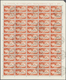 Ägäische Inseln: 1934, Football World Cup, Airmails 50c.-10l., Four Values In (folded) Sheets Of 50 - Egée