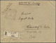 Albanien: 1909. Registered Envelope Addressed To Germany Bearing Yvert 45, 80 Para On 50c Violet Tie - Albanien