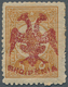 Albanien: 1913, Double Headed Eagle Overprints, 5pa. Ocre With RED Overprint, Fresh Colour, Mint Ori - Albanien