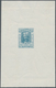 Albanien: 1914. Lot Of 3 Imperforate Single Printings For Unissued Stamp "25 Q Wilhelm" In Blue, Red - Albanie