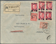 Albanien: 1927/1930, Two Registered Letters From ELBASAN Respectively TIRANA. One As A 25 Q Statione - Albanie