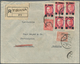 Albanien: 1927/1930, Two Registered Letters From ELBASAN Respectively TIRANA. One As A 25 Q Statione - Albanien
