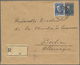 Albanien: 1927/1930, Two Registered Letters From ELBASAN Respectively TIRANA. One As A 25 Q Statione - Albanie