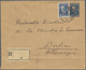 Albanien: 1927/1930, Two Registered Letters From ELBASAN Respectively TIRANA. One As A 25 Q Statione - Albanien