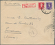 Albanien: 1940. Air Mail Envelope (tear At Top, Flap Missing) Addressed To Switzerland Bearing Alban - Albanië