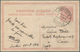 Albanien - Ganzsachen: 1914 Postal Stationery Card 10 Qint Rose From Shkoder To Caire Egypt, Rare De - Albanien