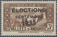 Andorra - Französische Post: 1933, "ELECTIONS" Overprints, Private Issue, 3c. Brown With Error "ELOC - Other & Unclassified