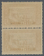 Andorra - Französische Post: 1933, "ELECTIONS" Overprints, Private Issue, 3c. Brown As Vertical Pair - Autres & Non Classés