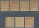 Andorra - Französische Post - Portomarken: 1931, 1 C - 5 Fr Postage Dues, 7 Different Values, VF MLH - Lettres & Documents