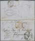 Belgien: 1855 (Apr. 13), "Forwarded By AUGUST ANDRE ANTWERP" B/s On Full Entire Letter Sent From "AN - Lettres & Documents