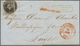 Belgien: 1854, 10c. Brown, Fresh Colour, Touched To Huge Margings, Single Franking On Lettersheet Fr - Lettres & Documents